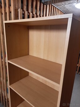 Svetlo hnedý regál / knižnica / polica, Výška 168 cm - 7