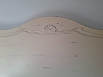 Rustikálna drevená posteľ s matracom - 7