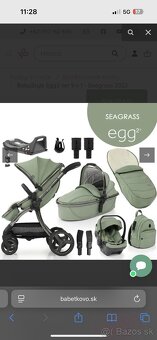 Predám kočík Egg2 set 9 v 1 – Seagrass - 7