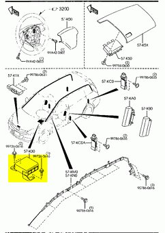 Mazda Airbag Riadiaca Jednotka C23657K30 C2365425223 - 7