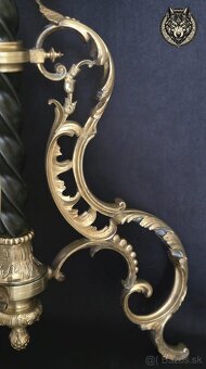 Luxusná starožitná teleskopická lampa v štýle Napoleon III. - 7