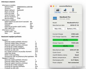 Macbook PRO 15, 2018, 6 jádro, I7, 16GB - 7