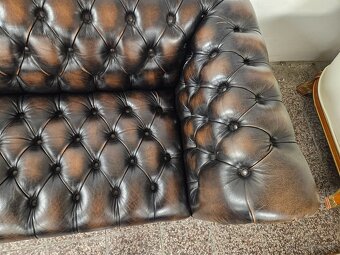 CHESTERFIELD ŠTÝL,DVOJFAREBNÁ KOŽENÁ - 7