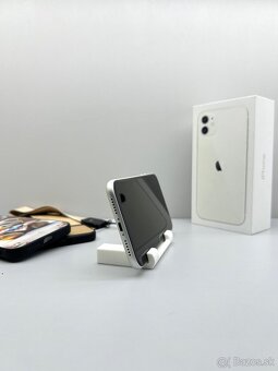 iPhone 11 WHITE NOVÁ BATÉRIA 100%+ CUTE KRYTY - 7