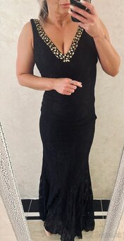 Damske spoločenske šaty čierne - 7