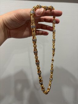 PREDANÁ 12.6. NOVY TOVAR Zlata retiazka Versace - pozlátená - 7