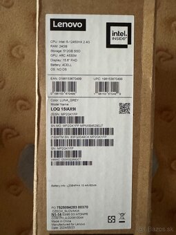 Lenovo LOQ 15IAX9I Luna Grey - nový 3 roky záruka - 7