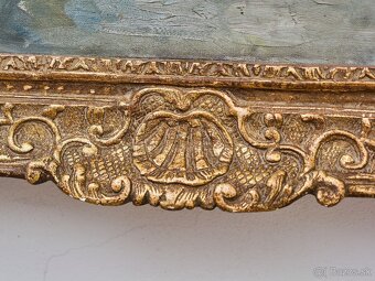 Zimná krajina s chalúpkou - 7