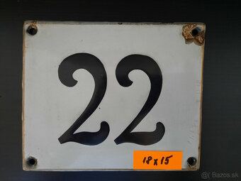 Smaltovaná ceduľa - tabuľa Rôzne čísla - 7