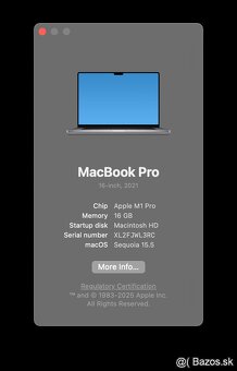 MacBook Pro 16", M1 Pro, 512GB - 7