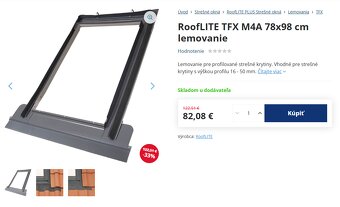 Strešné okno RoofLITE TRIO PINE, trojsklo, lemovanie - 7