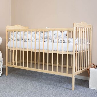 Postieľka biela / prírodná - vyrezávaný macko viac farieb - 7