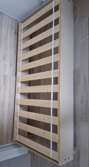 Postel 90x200 zánovná - výborná. - 7