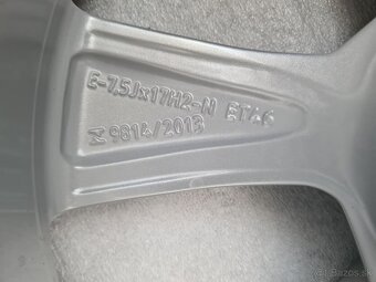 5x100 r17 ET46 x7,5J elektróny ŠKODA, VW, SEAT - 7