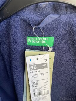 Nová dievčenská zimná bunda Benetton veľkosť 90,98,104 - 7