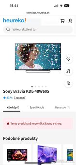 TV 48” sony bravia kdl 48w605b - 7