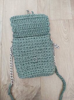 Malá háčkovaná hand mede kabelka - 7