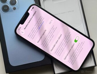 iPhone 13 Pro Max Sierra Blue BATERIE 100% TOP - 7