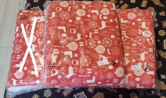 červená vianočná deka - 7