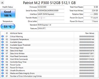 M.2 NVMe SSD ADATA / Kingston / Patriot / Samsung 512GB - 7