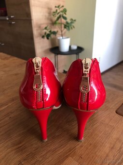 lodičky - pohodlné červené a lososové č. 38 - 7