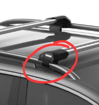 Strešný nosič Thule 7204/7213B/7212B čierny - 7