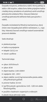 Piesková filtračná pumpa nová bestway 58497 - 7