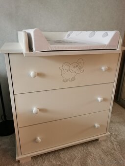 Detská postieľka + komoda + prebaľovací pult - 7