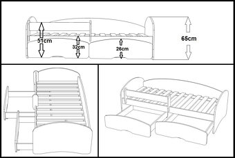 Detská posteľ 180 x 90 - 7
