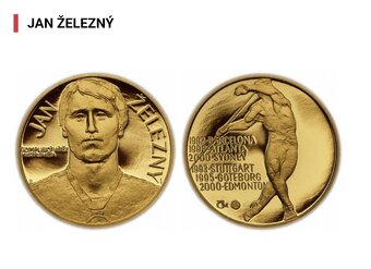 Sada 5 zlatých medailí Mistři světa a Olympijští vítězové - 7