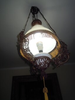 Starožitný luster/lampa - 7