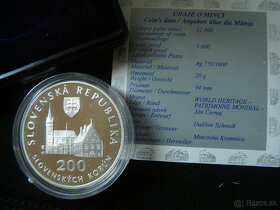 Slovenské strieborné 200 koruny proof, bk - 7