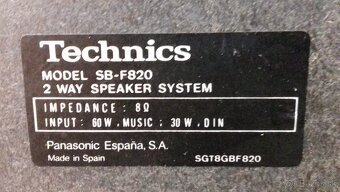 60W reproduktory TECHNICS 35x22x19cm 2-pasmove = Spanielsko - 7