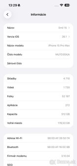 Apple iPhone 15 pro Max 512 GB Titanova biela - 7