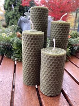 Adventné sviečky z včelieho vosku - 7
