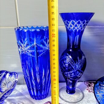 Krištáľové kobaltové sklo - 7