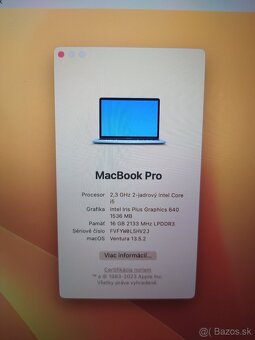 MacBook Pro 2017 13inch / 16GB/256GB Silver TOP stav - 7