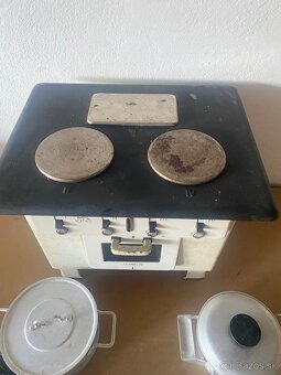 Sporák mini detský kuchyňa elektrický retro Märklin - 7