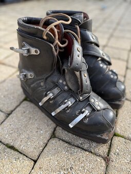 Lyziarky kozene true vintage retro - 7