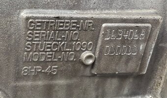 ZF 8HP45, automatická prevodovka BMW F10/11 a iné 135kw - 7