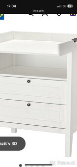 Prebalovaci pult / komoda ikea sundvik - 7