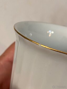 Hrnčeky Royal Dux - biele kvety - 7