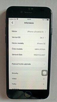Predám iPhone SE 2022 128gb /3. gen./ - čierny. - 7