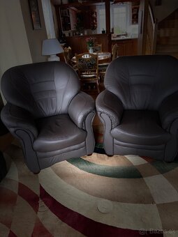 Kožená sedacia súprava - 7