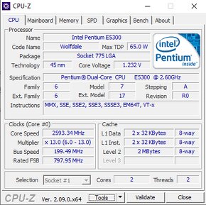 Predám 2-jadrové PC Acer Veriton M265 + 17" monitor - 7
