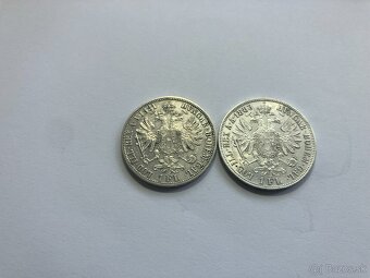 Rakúsko Uhorsko 1 zlatníky forint florint - strieborné mince - 7