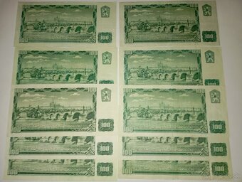 BANKOVKY 100 KČS, 1961, VŠECHNY VYDANÉ SÉRIE - 7