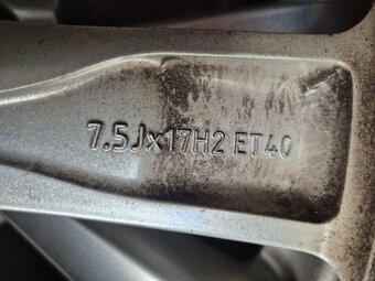 5x112r17 ET40 x 7,5 eektróny originál MERCEDES + snímače - 7