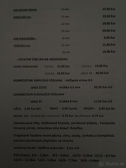 Tatranský zrubový profil Kvh hranoly rezivo plechy OSB - 7