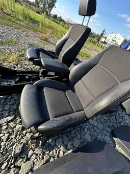 Sedačky bmw f25 x3 kompletne polokožené sedadla - 7